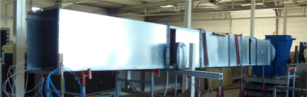 Banc d'essai pour valider des prototypes de système de filtration